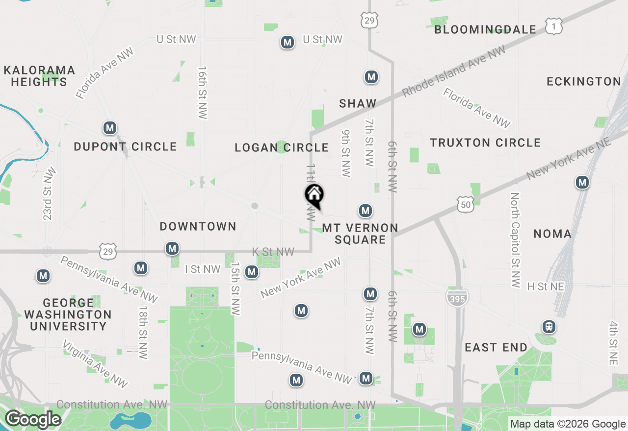Map of 1111 11th Street Nw #408, Washington, DC 20001