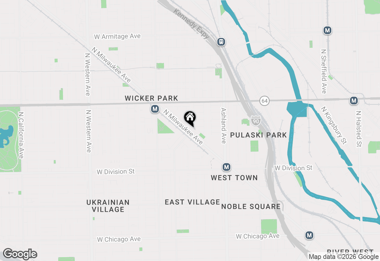 Map of 1401 N Milwaukee Avenue, Chicago, IL 60622