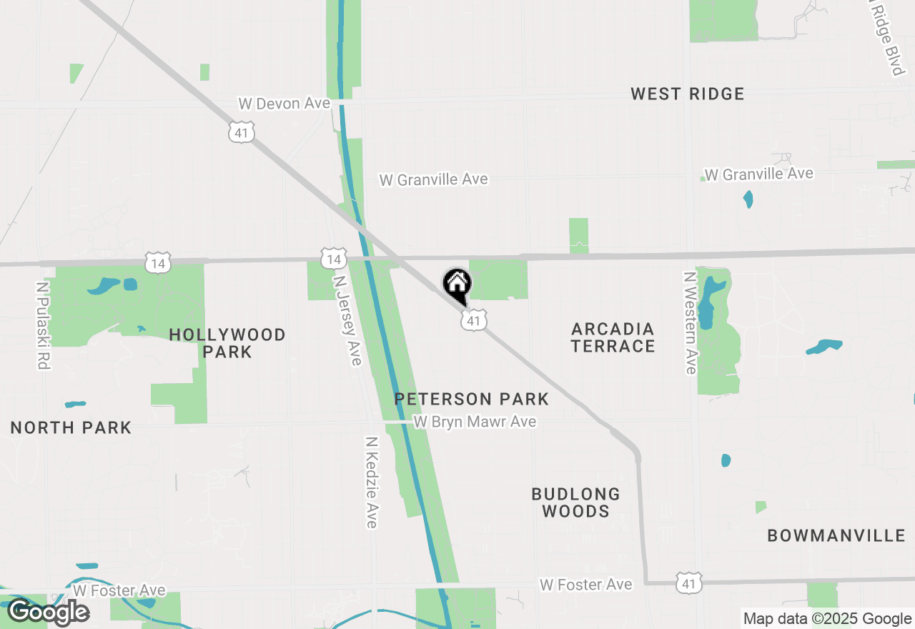 Map of 5862 N Lincoln Avenue #3A, Chicago, IL 60659