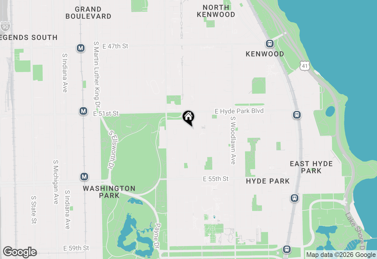 Map of 5210 S Ingleside Avenue #2, Chicago, IL 60615