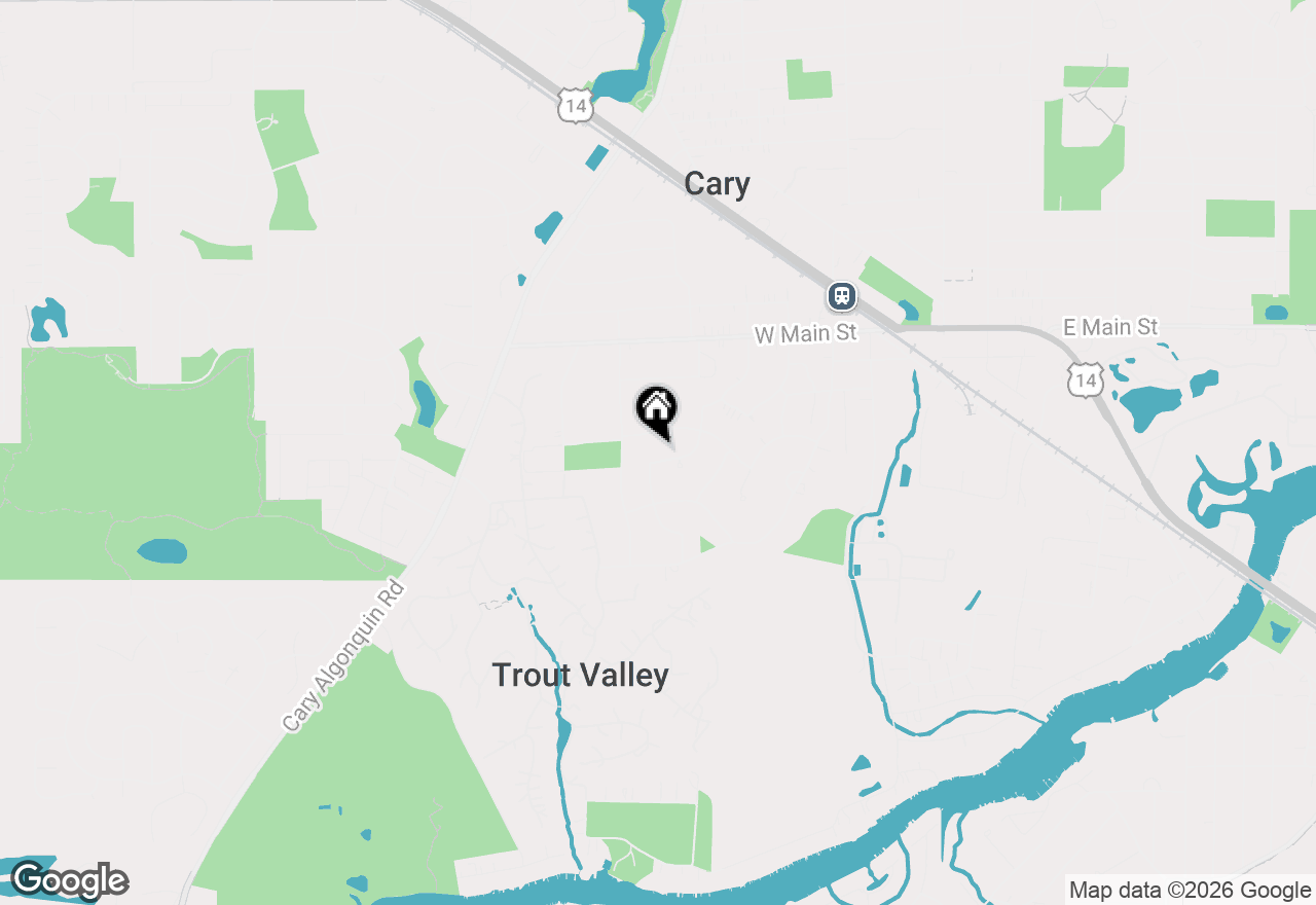 Map of 544 S Prairie Street, Cary, IL 60013