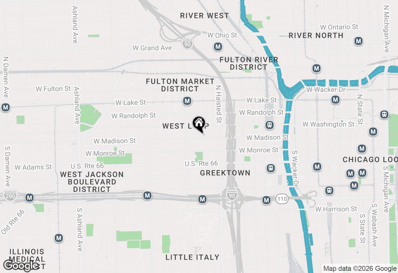 Map of 910 W Madison Street #808, Chicago, IL 60607