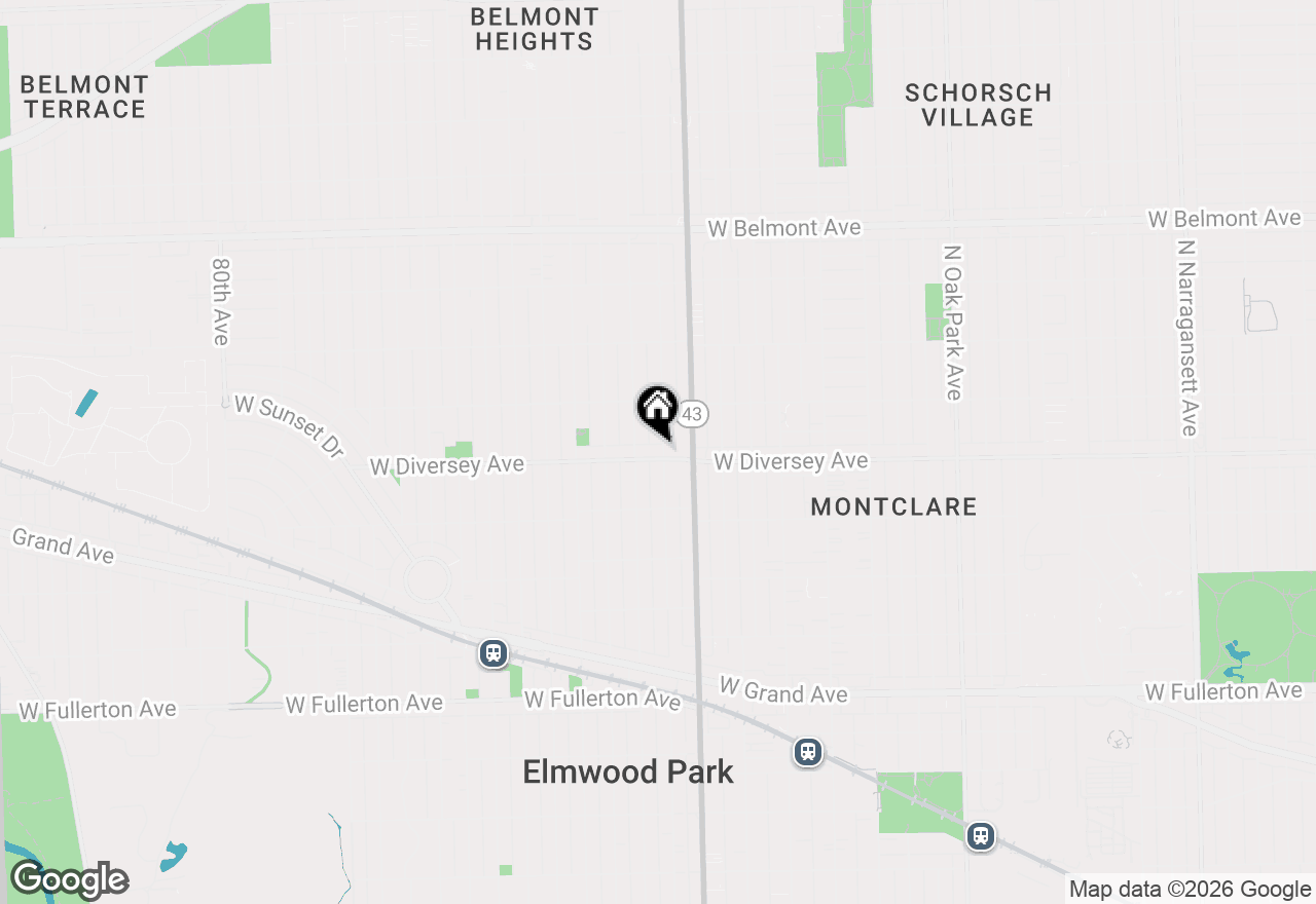 Map of 2800 N 72nd Court #7, Elmwood Park, IL 60707