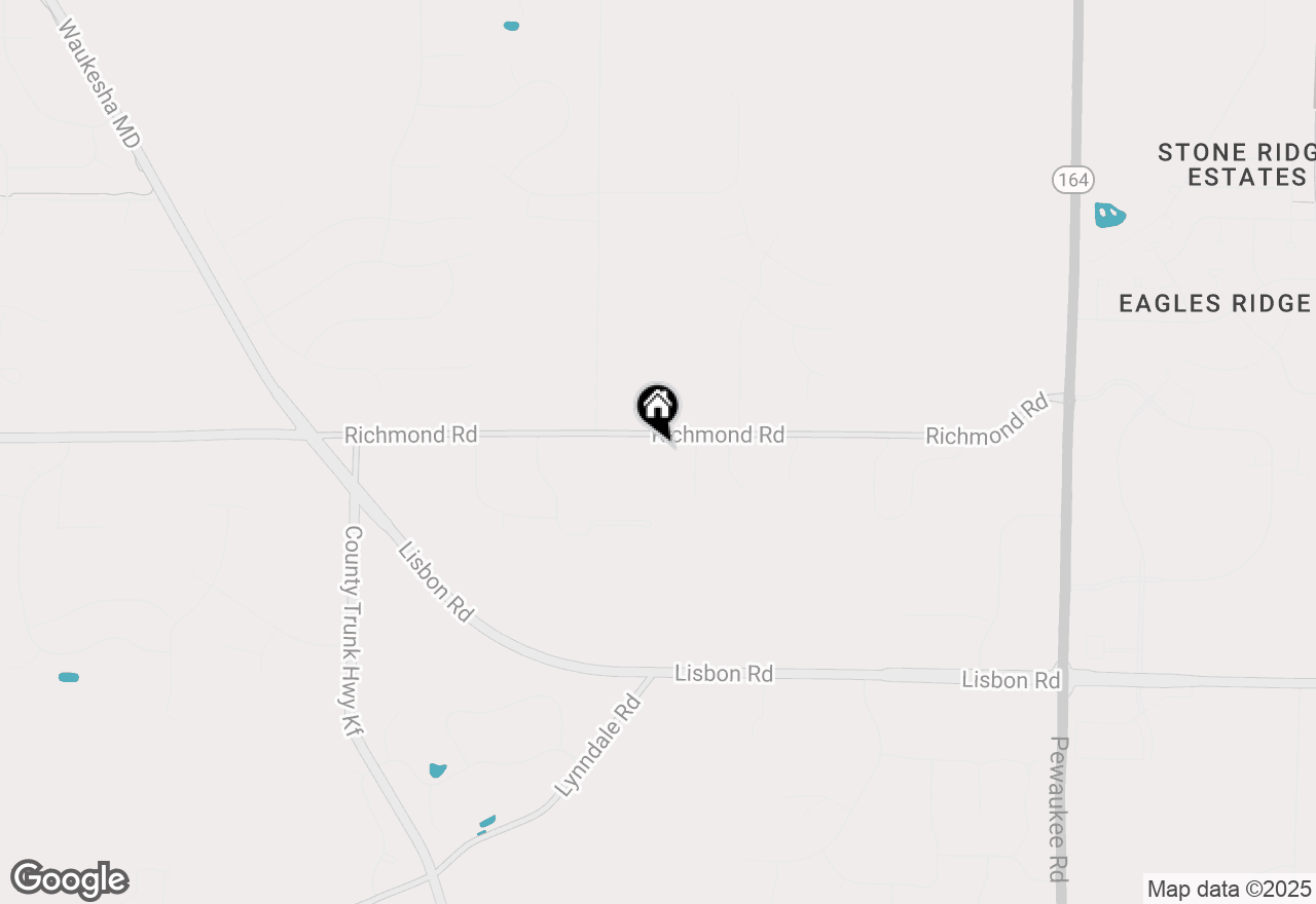 Map of N55W25847 Richmond Rd, Lisbon, WI 53089
