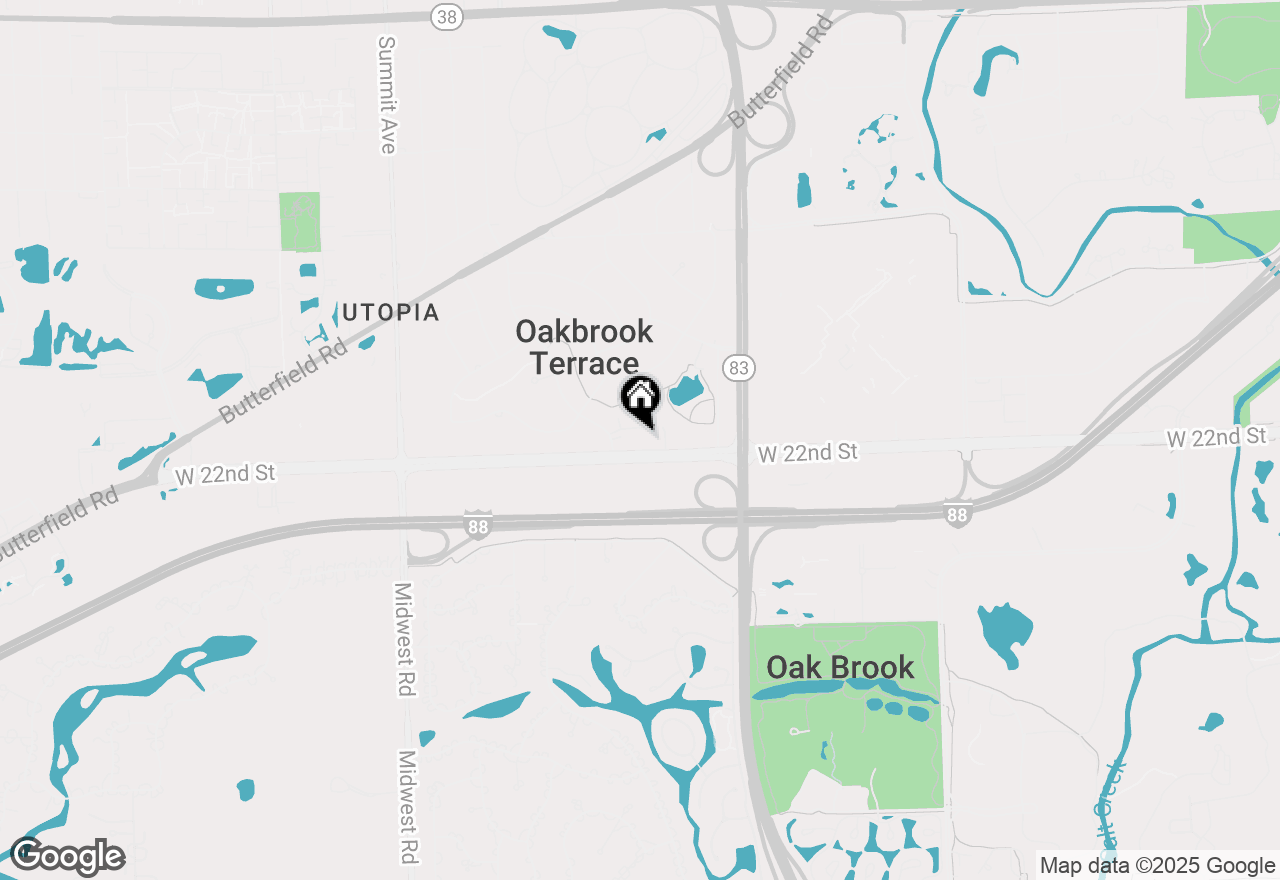 Map of 17W170 22nd Street, Oakbrook Terrace, IL 60181