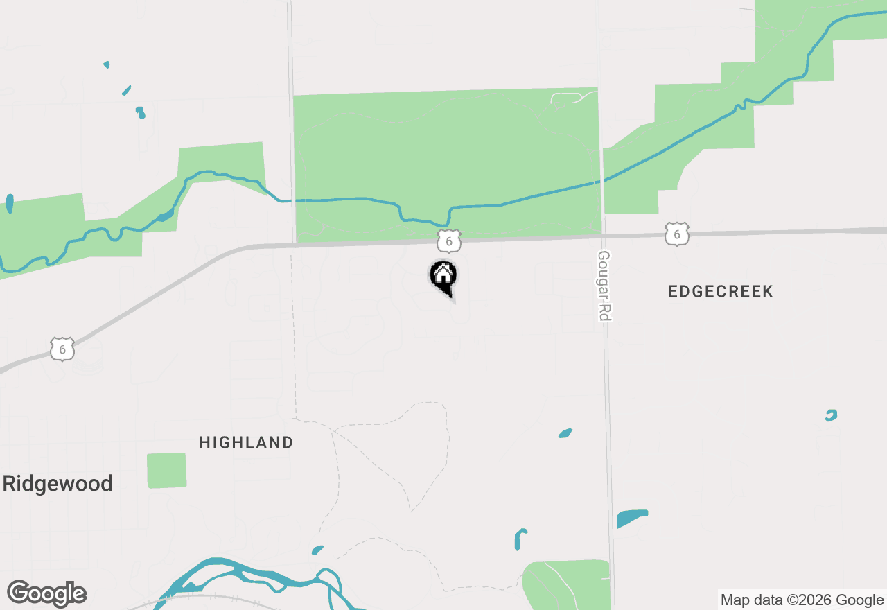 Map of 2711 Misty Brook Lane, Joliet, IL 60432