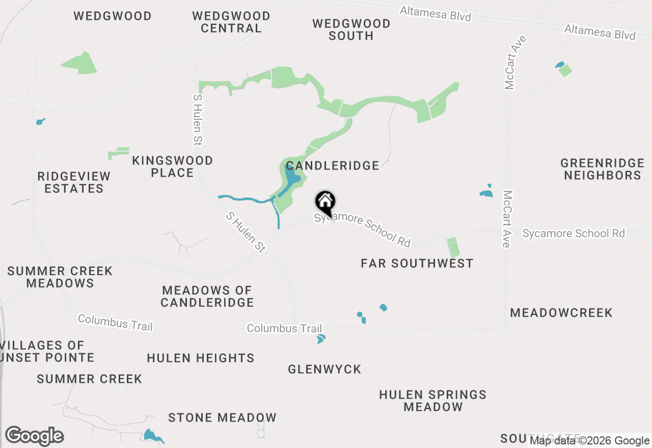 Map of 7508 Red Willow Road, Fort Worth, TX 76133