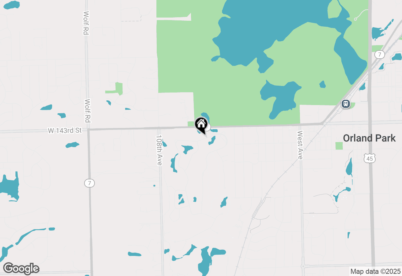 Map of 10534 Golf Road, Orland Park, IL 60462