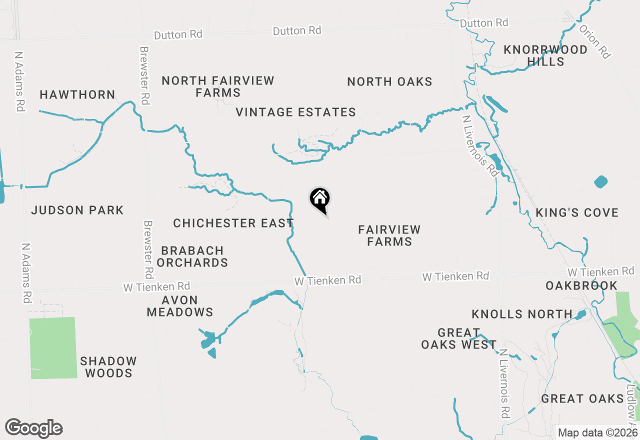 Map of 1325 Royal Crescent Street, Rochester Hills, MI 48306