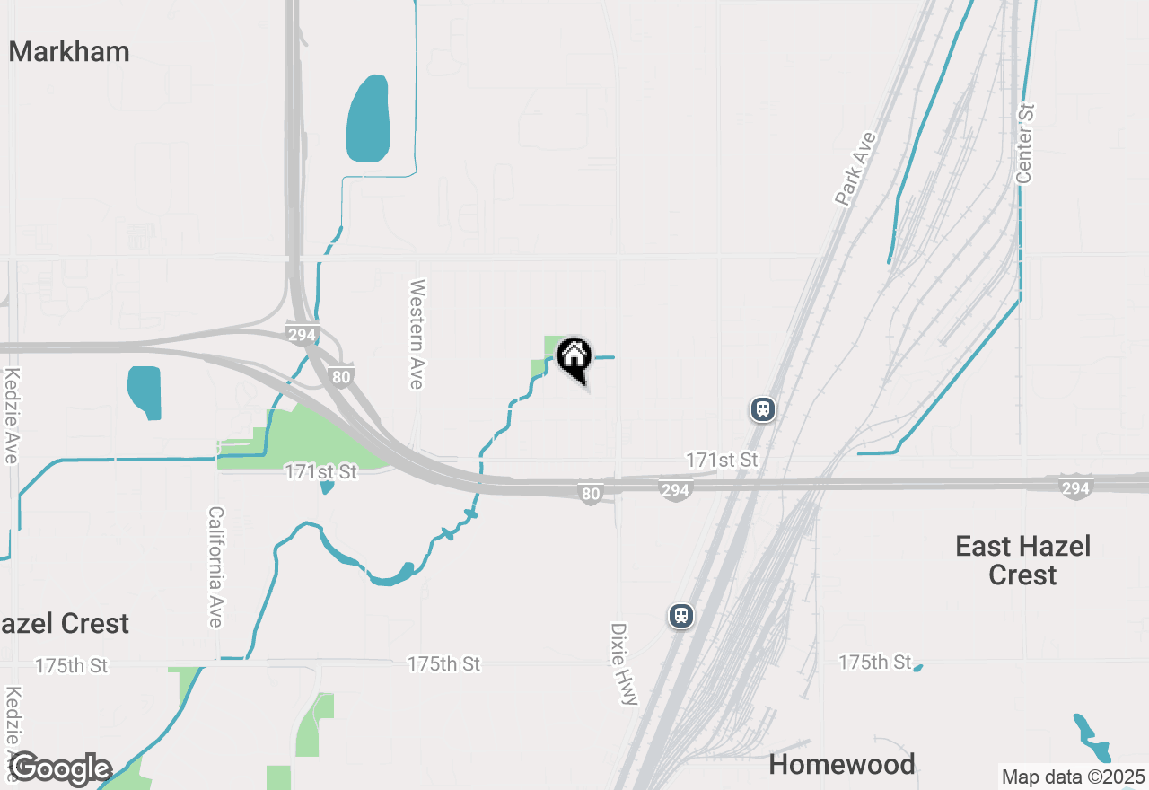 Map of 16969 Bulger Avenue, Hazel Crest, IL 60429