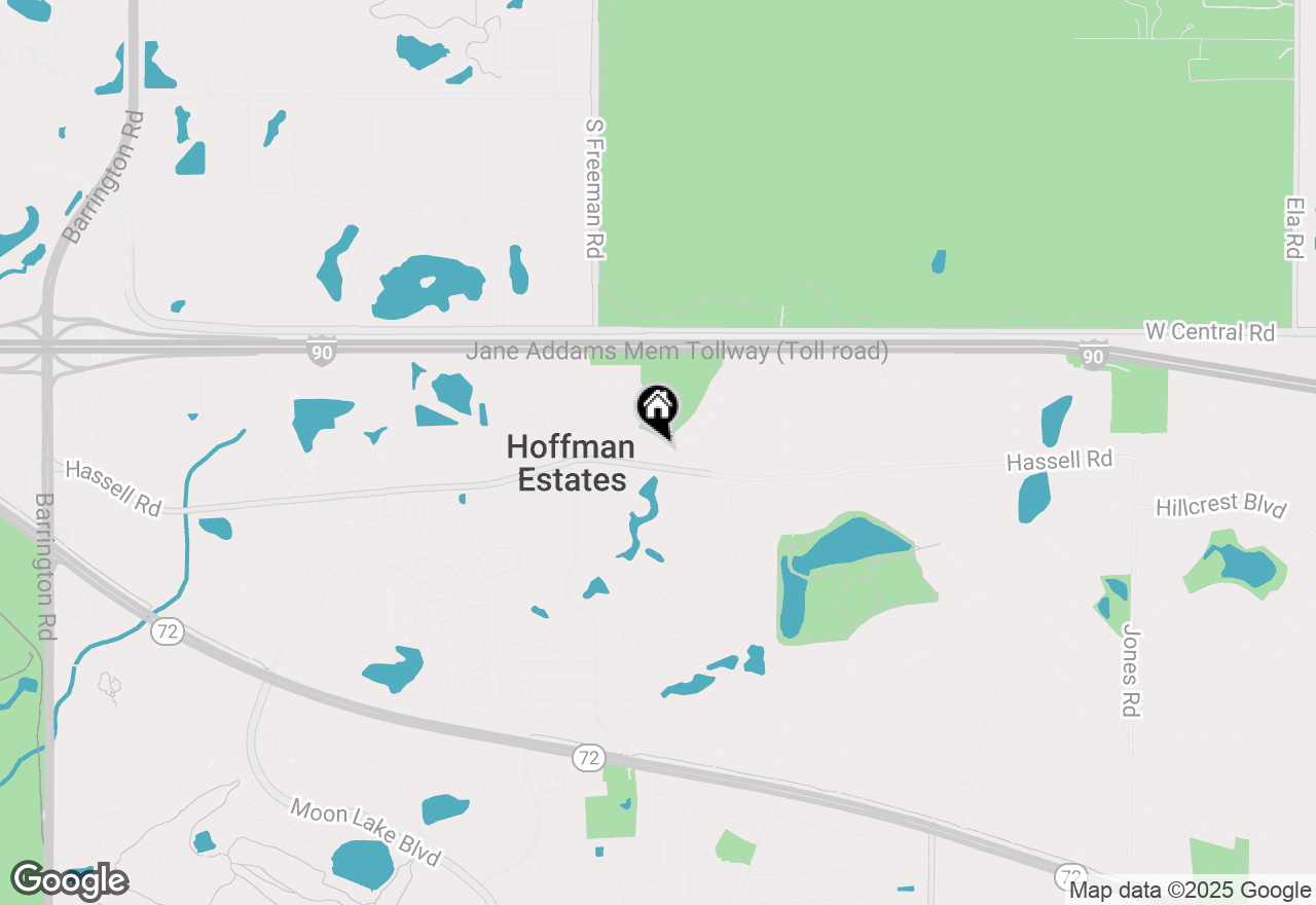 Map of 1592 Rosedale Lane, Hoffman Estates, IL 60169