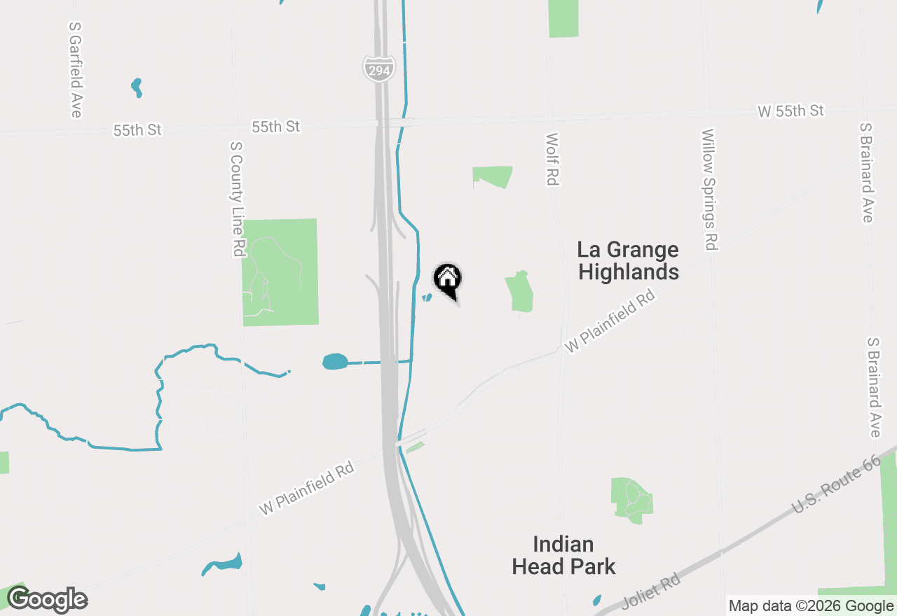 Map of 5907 Juniper Court, Western Springs, IL 60558
