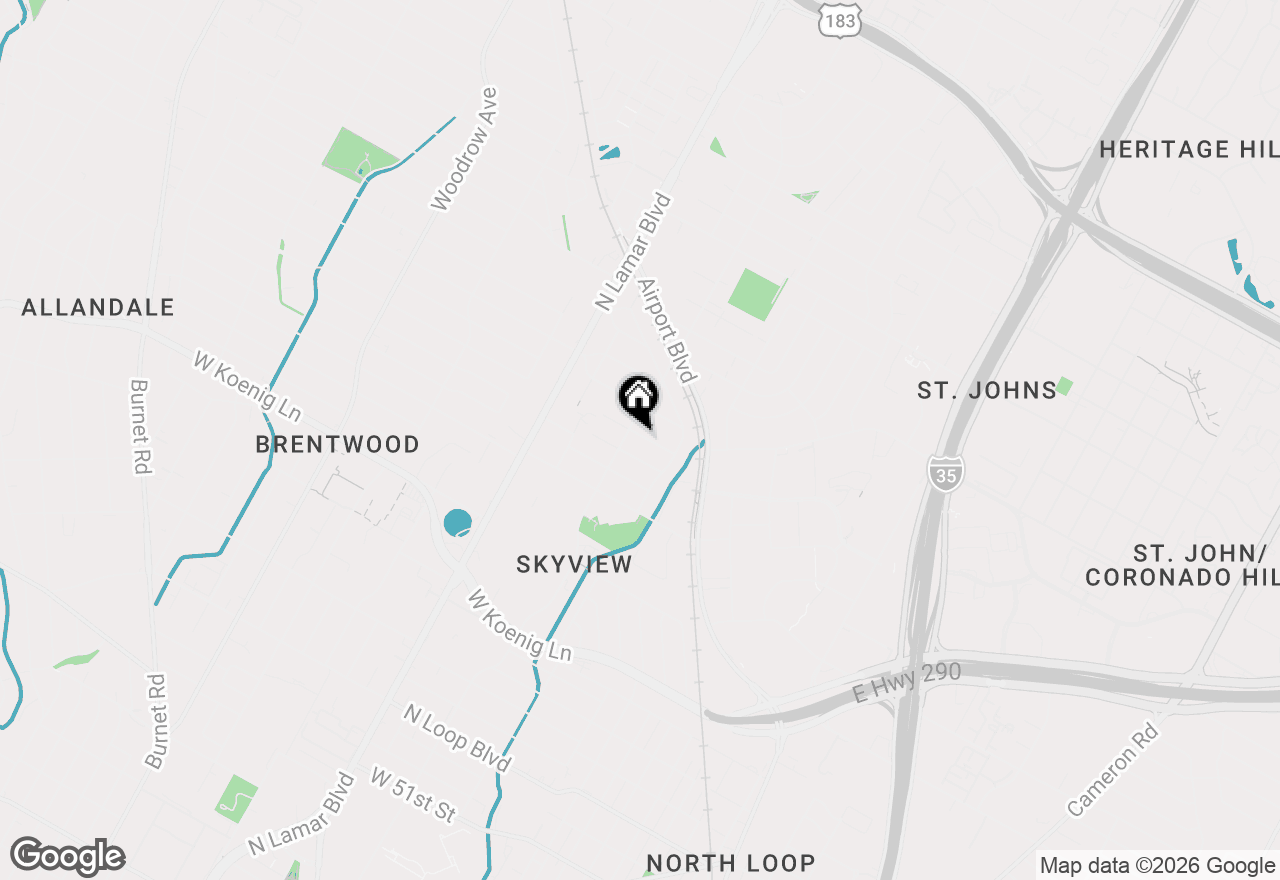 Map of 501 Irma Dr #1, Austin, TX 78752