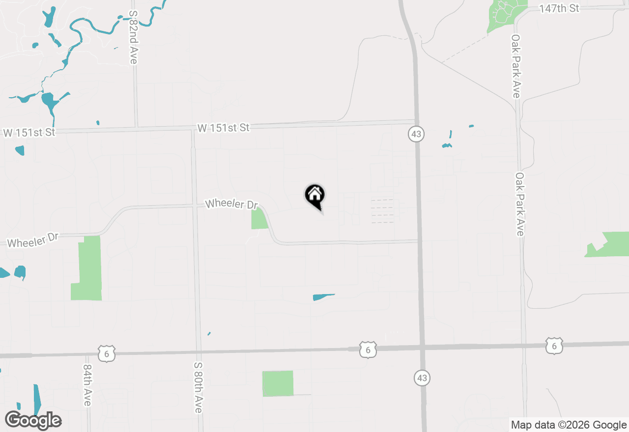 Map of 7546 Halesia Court, Orland Park, IL 60462