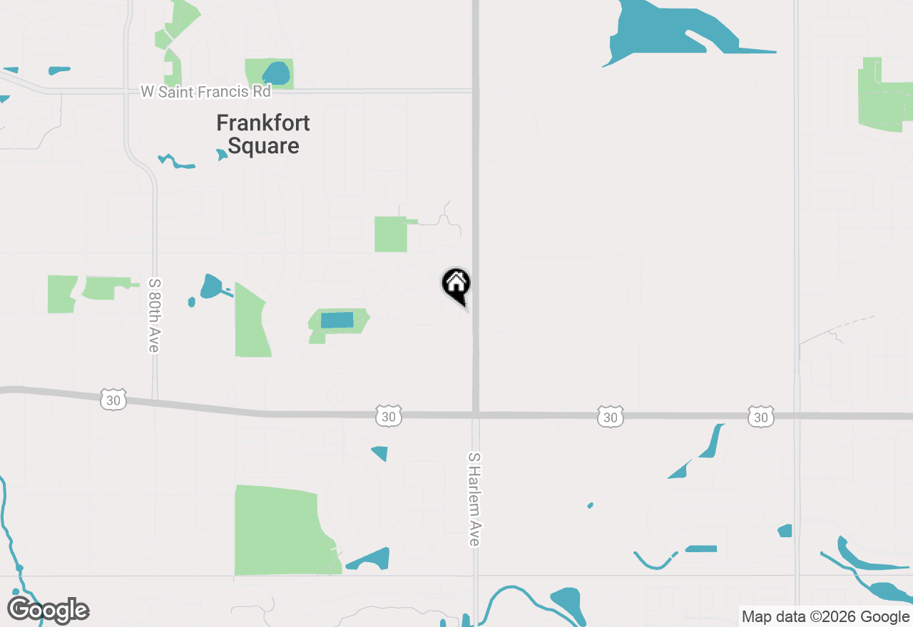 Map of 20834 S Hickory Creek Place, Frankfort, IL 60423