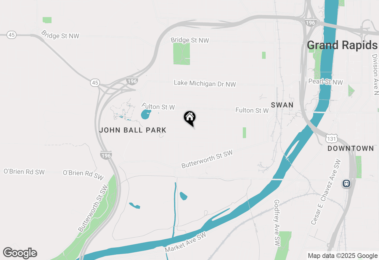 Map of 117 Marion Avenue Sw, Grand Rapids, MI 49504