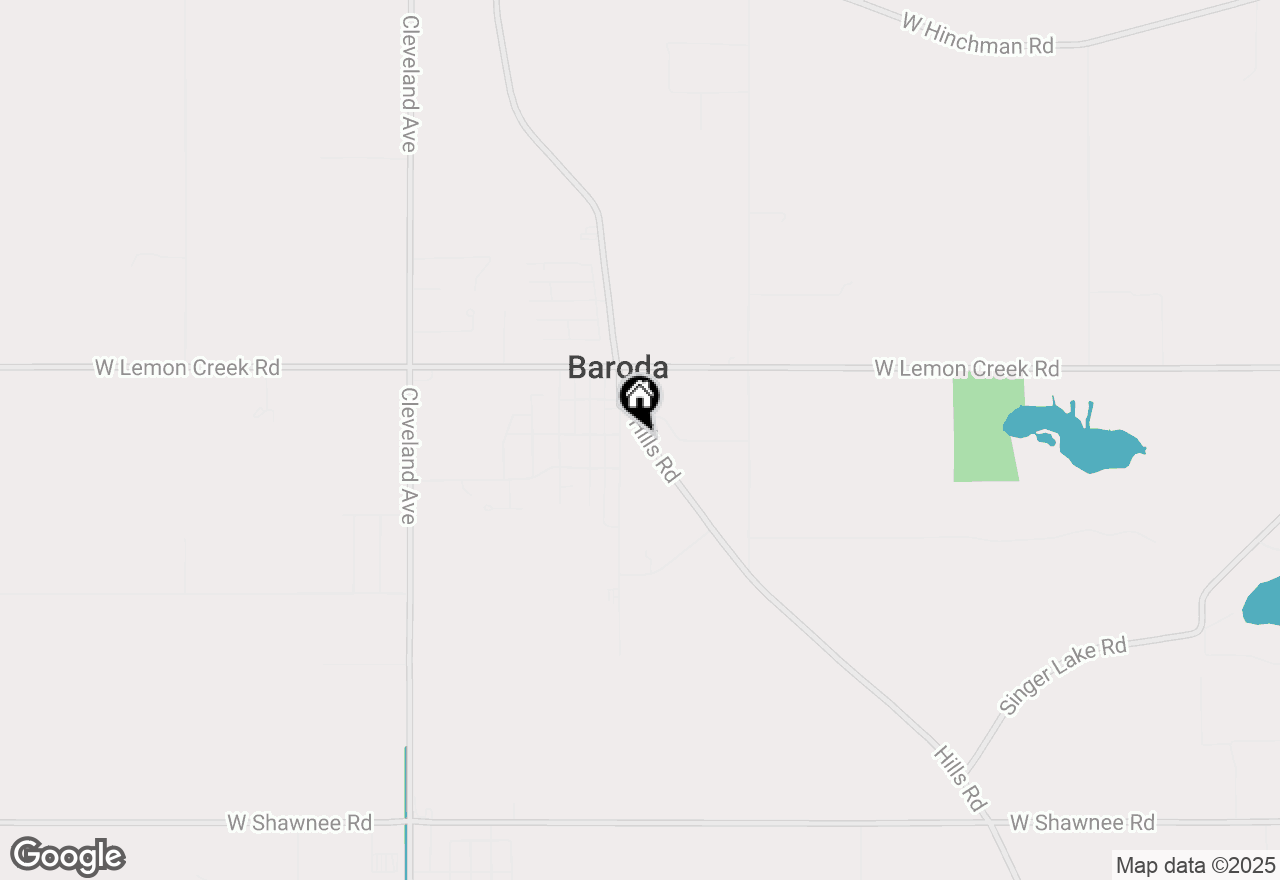 Map of 9038 Hills Road, Baroda, MI 49101