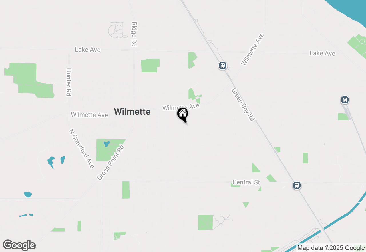 Map of 1512 Gregory Avenue, Wilmette, IL 60091