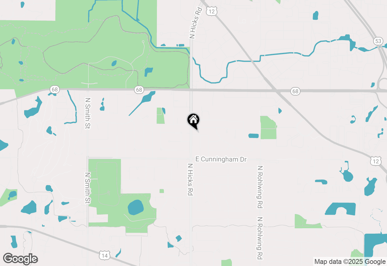 Map of 404 E Amherst Street, Palatine, IL 60074