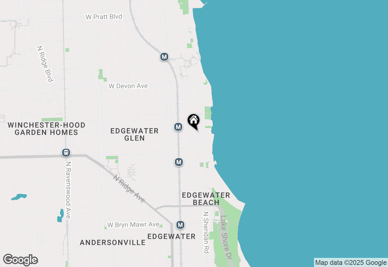 Map of 6134 N Kenmore Avenue #208, Chicago, IL 60660