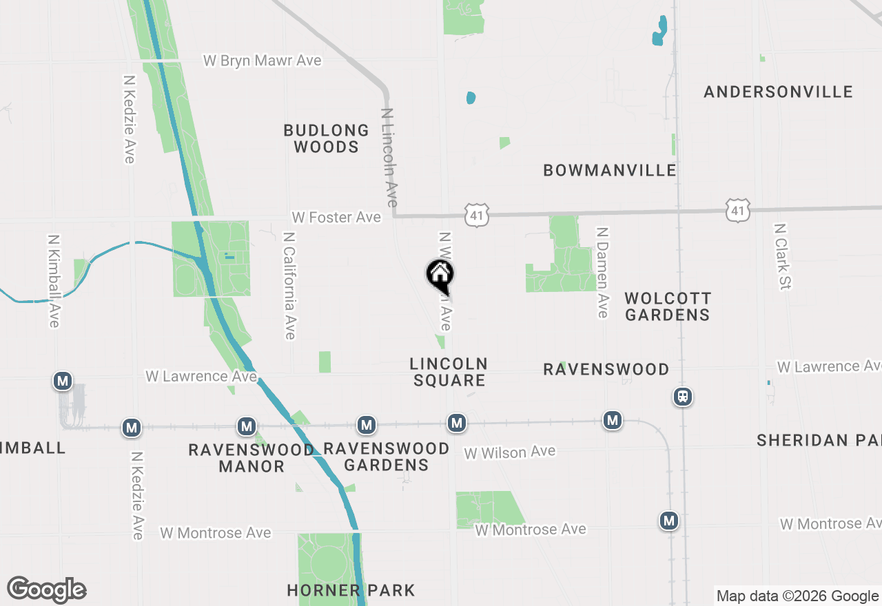 Map of 4950 N Western Avenue #2A, Chicago, IL 60625
