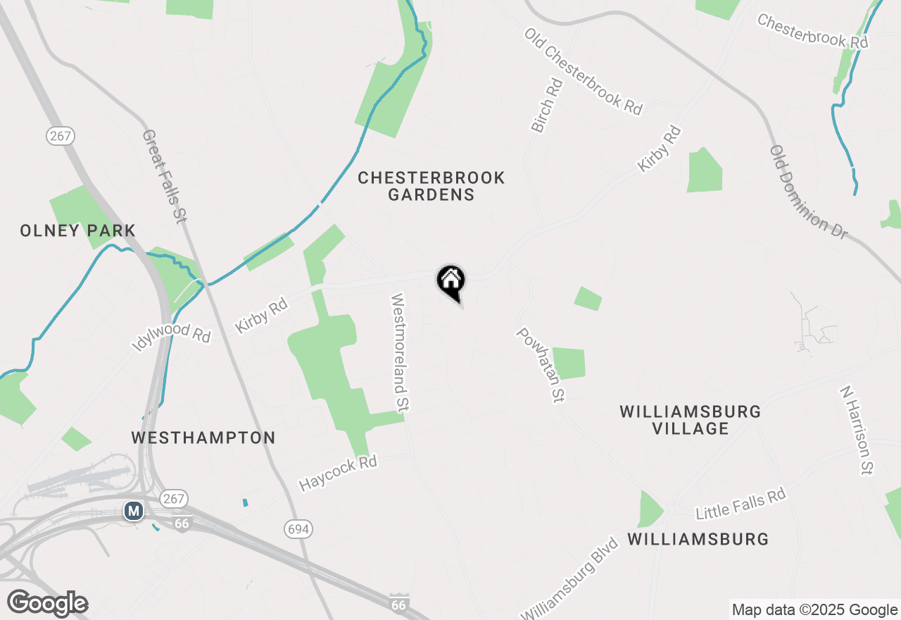 Map of 2005 Highboro Way, Falls Church, VA 22043