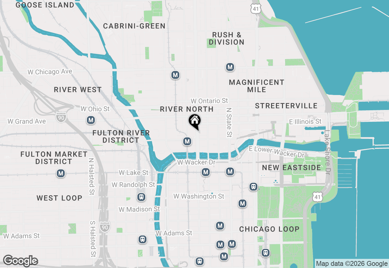 Map of 400 N La Salle Drive #1002, Chicago, IL 60654