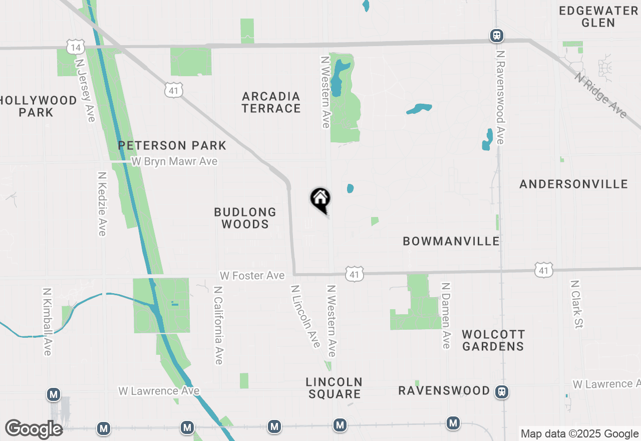 Map of 2405 W Balmoral Avenue #2C, Chicago, IL 60625