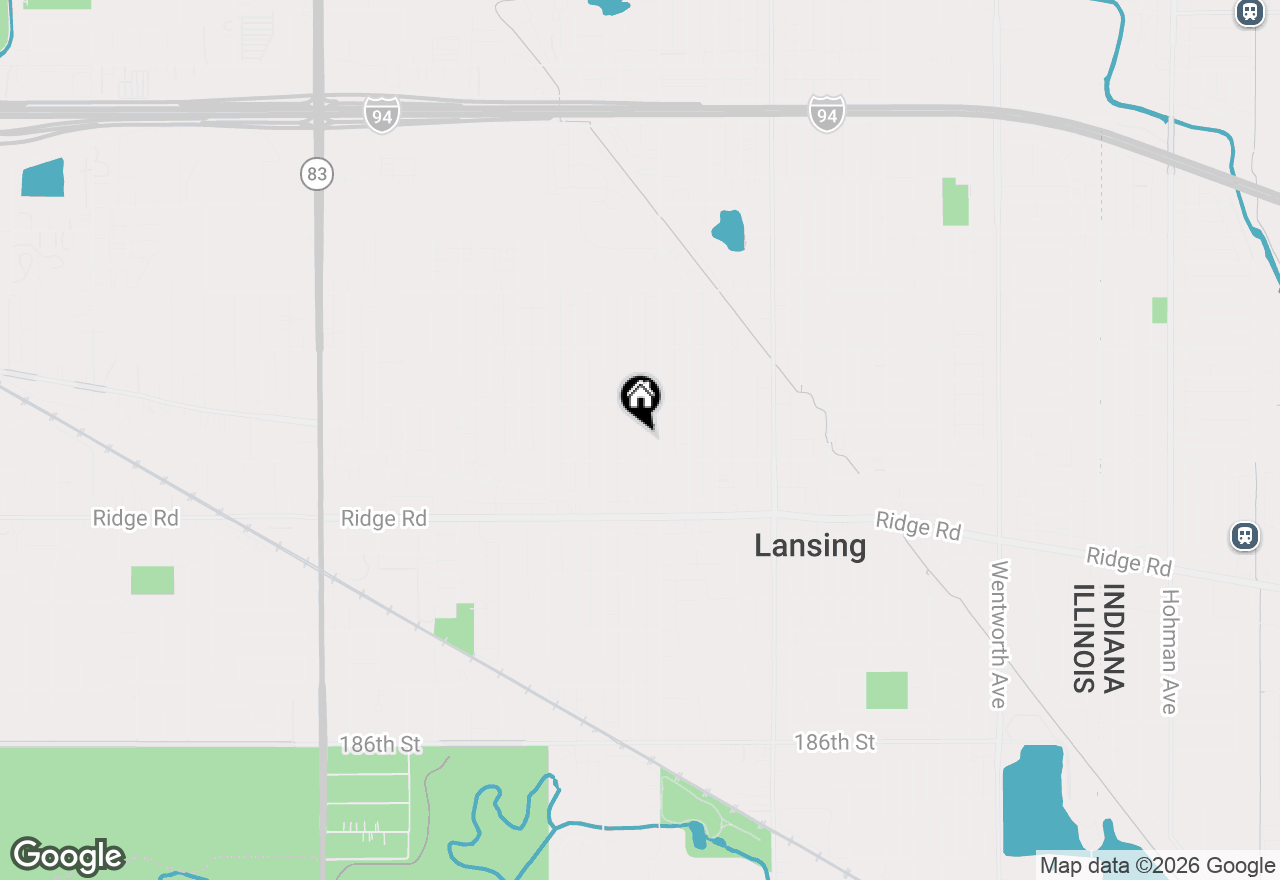 Map of 18037 Ridgewood Avenue, Lansing, IL 60438