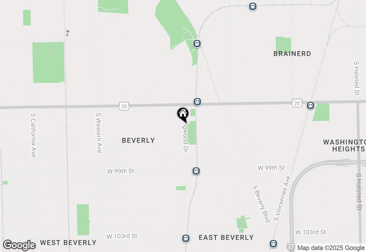 Map of 9616 S Longwood Drive, Chicago, IL 60643