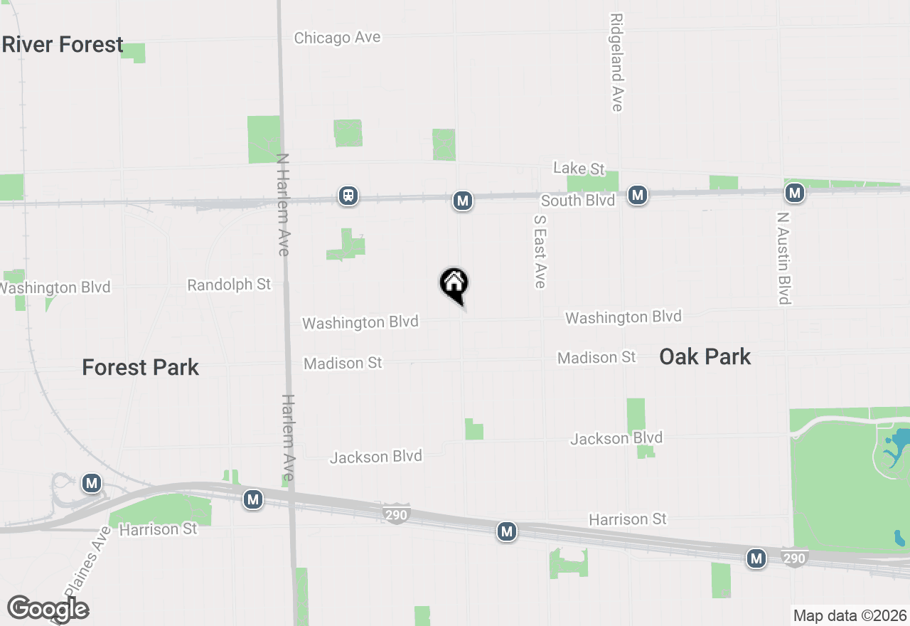 Map of 800 Washington Boulevard #201, Oak Park, IL 60302