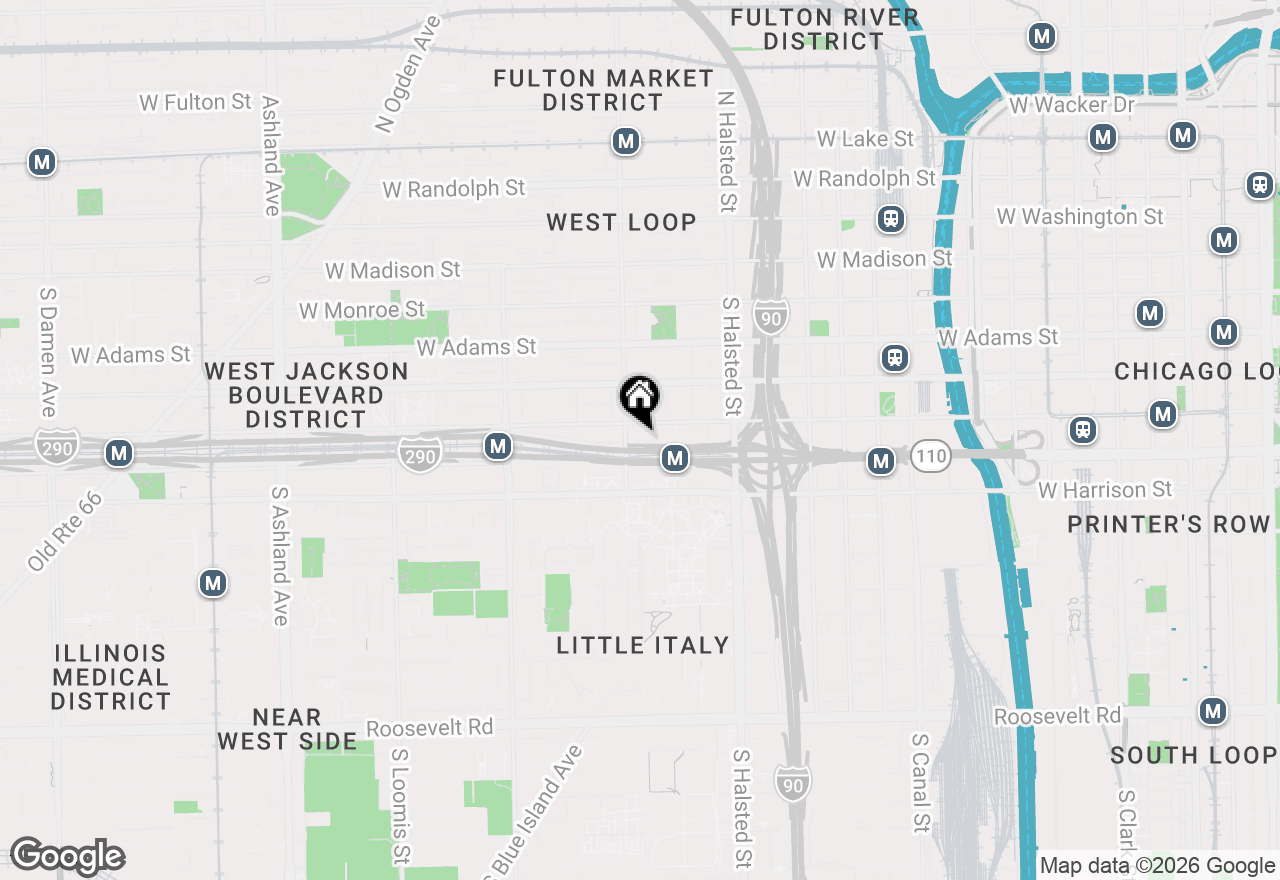 Map of 933 W Van Buren Street #425, Chicago, IL 60607