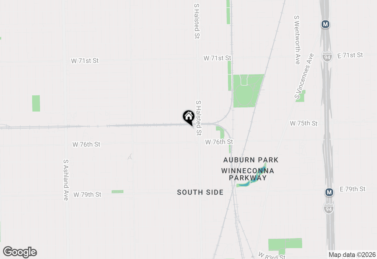 Map of 7504 S Green Street, Chicago, IL 60620