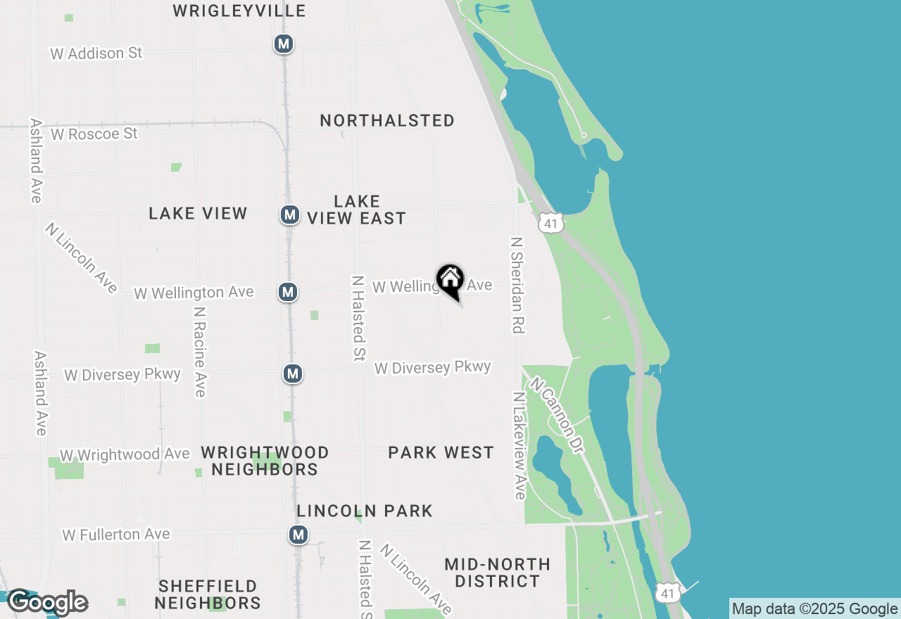 Map of 541 W Oakdale Avenue #314, Chicago, IL 60657