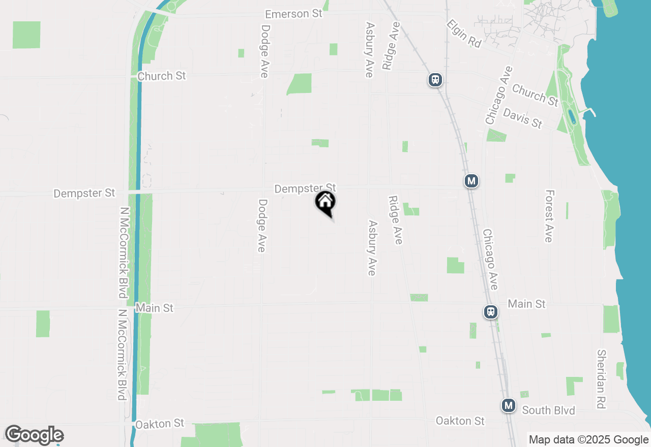 Map of (Address confidential), Evanston, Illinois 60202