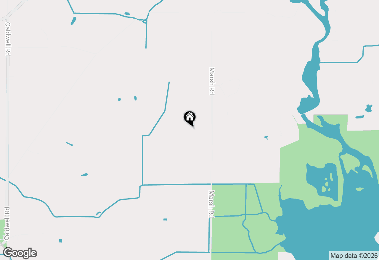 Map of 7734 Marsh Rd, Waterford, WI 53185