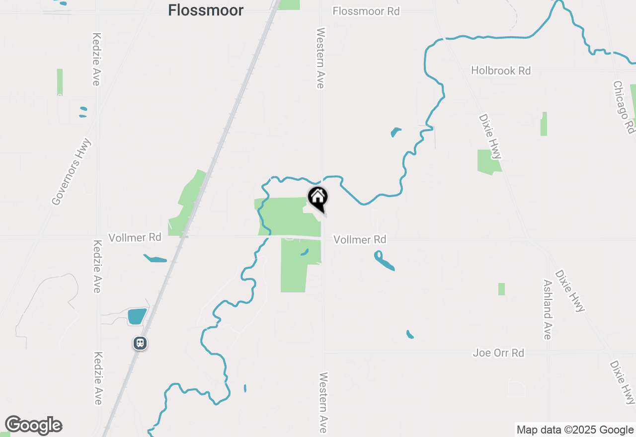 Map of 1822 Western Avenue, Flossmoor, IL 60422