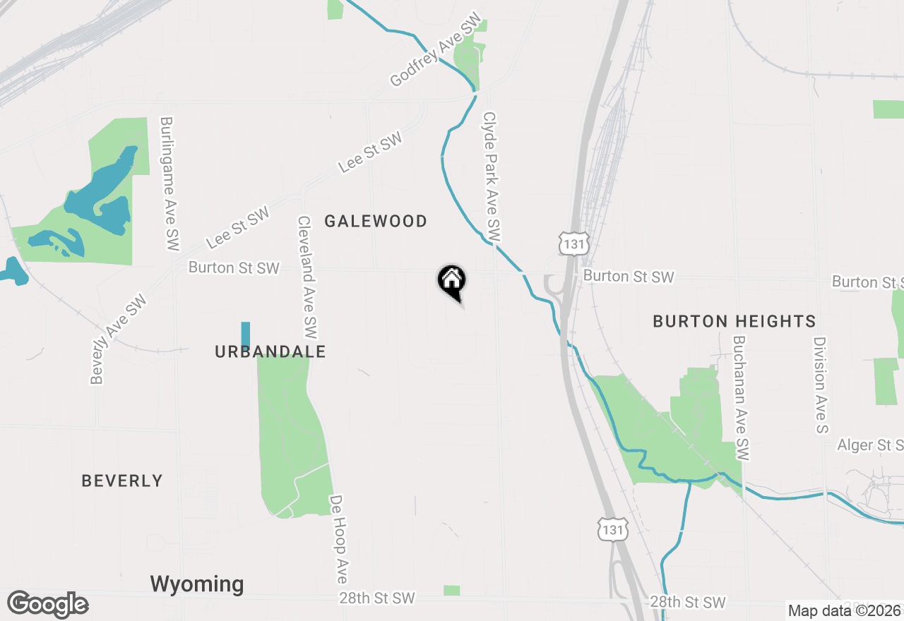 Map of 2064 Roos Avenue Sw, Wyoming, MI 49509