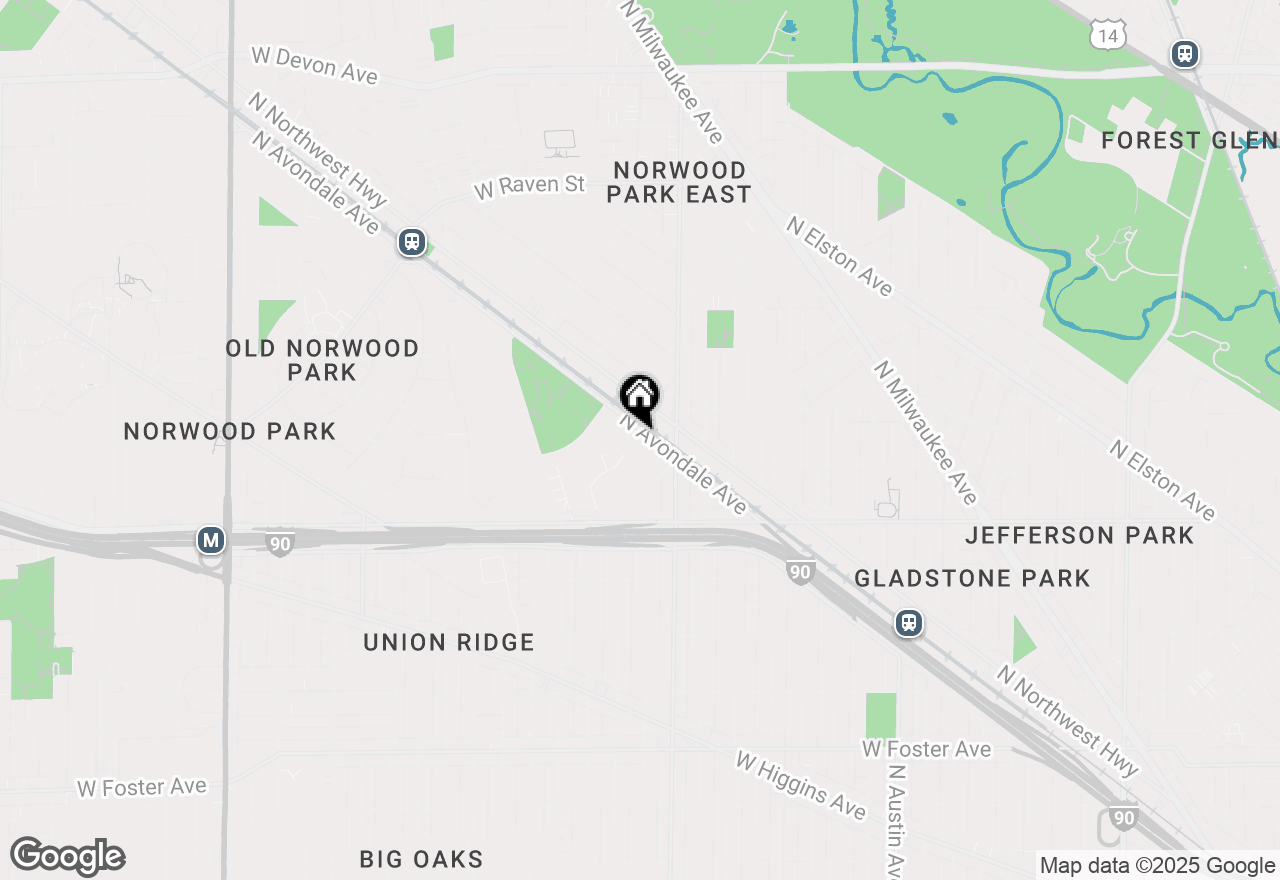 Map of 5734 N Avondale Avenue, Chicago, IL 60631