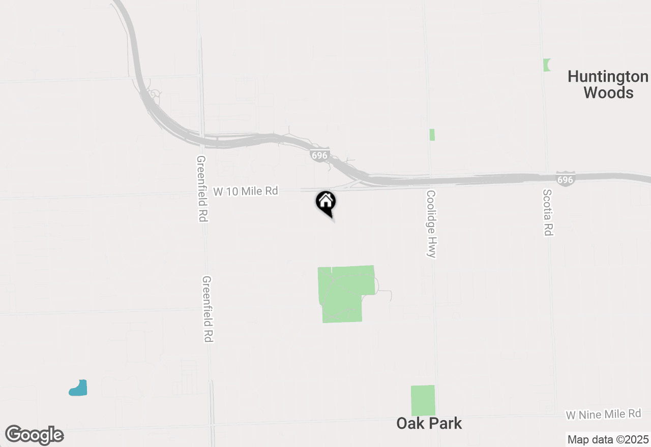 Map of 24611 Kenosha Street, Oak Park, MI 48237