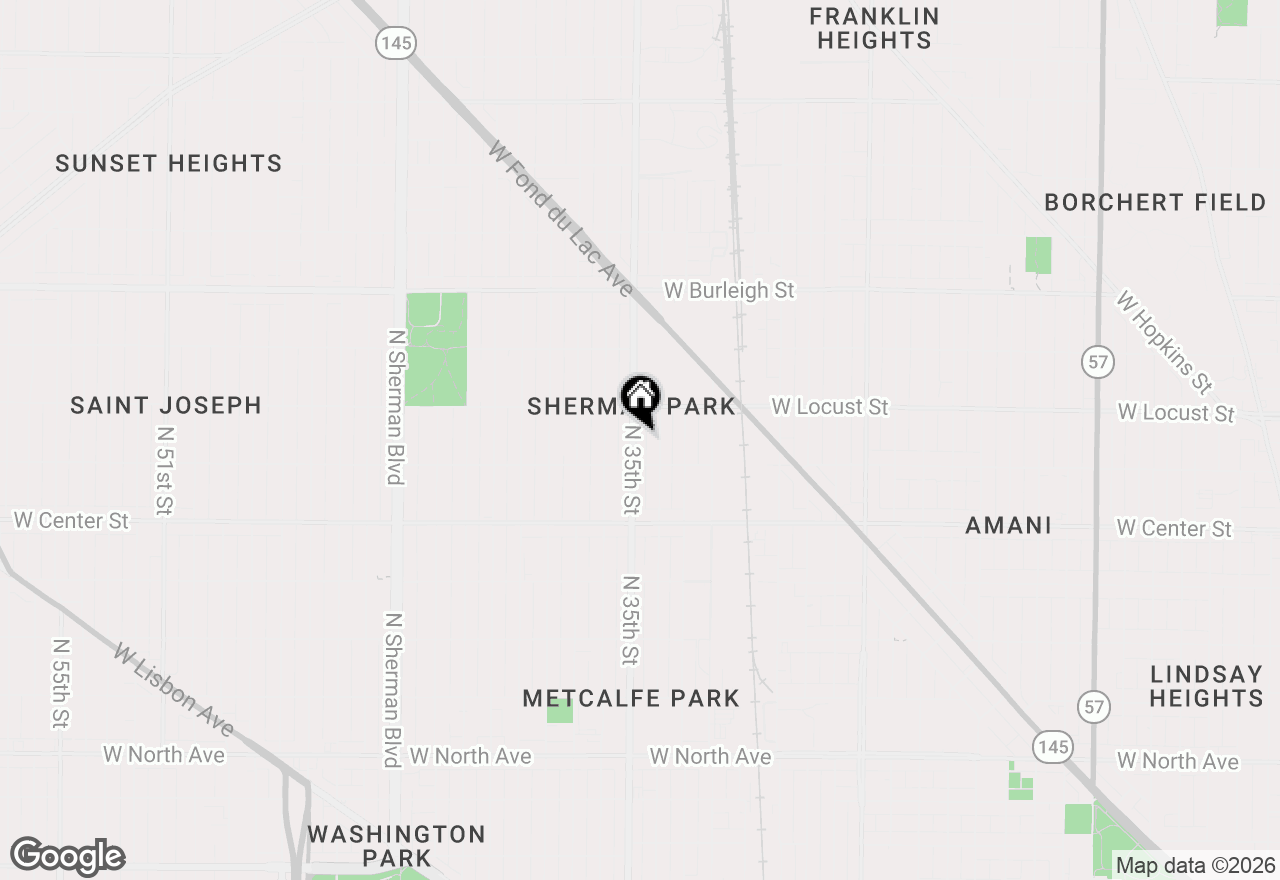 Map of 2832 N 35th St, Milwaukee, WI 53210