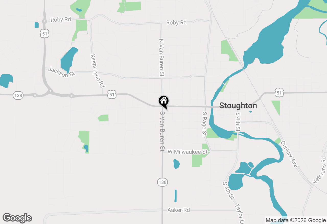 Map of 840 W Jefferson Street, Stoughton, WI 53589