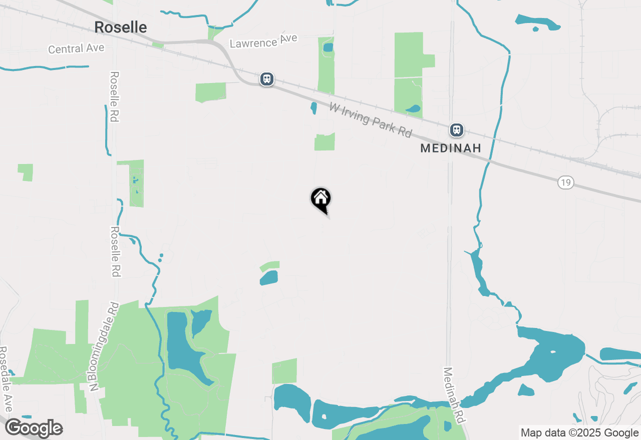 Map of 22W368 Glendale, Medinah, IL 60157