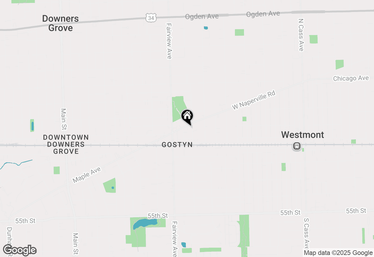 Map of 311 Maple Avenue #2, Downers Grove, IL 60515