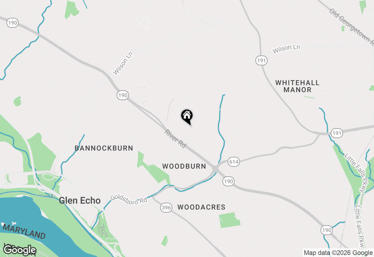 Map of 6337 Lenox Road, Bethesda, MD 20817