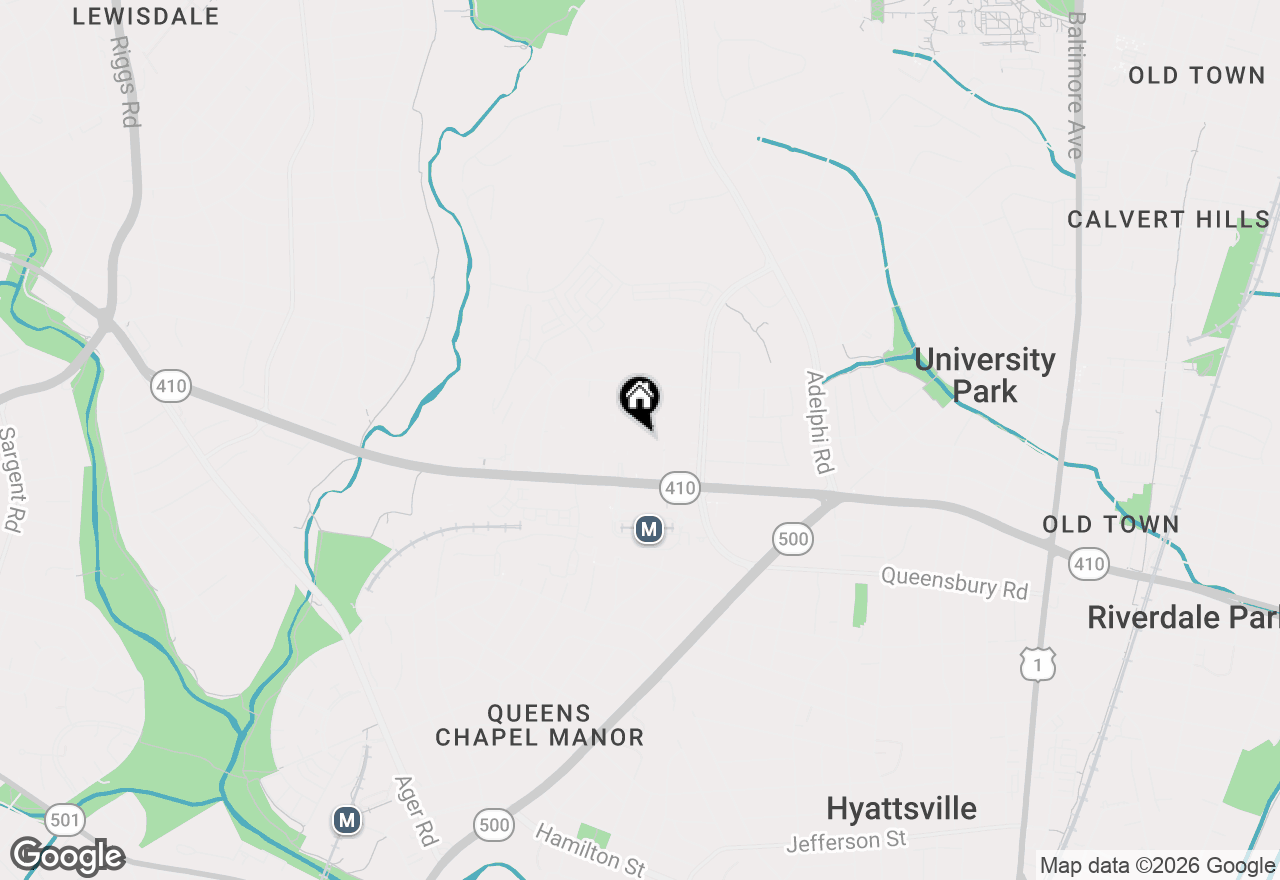 Map of 6724 Penrose Lane, Hyattsville, MD 20782