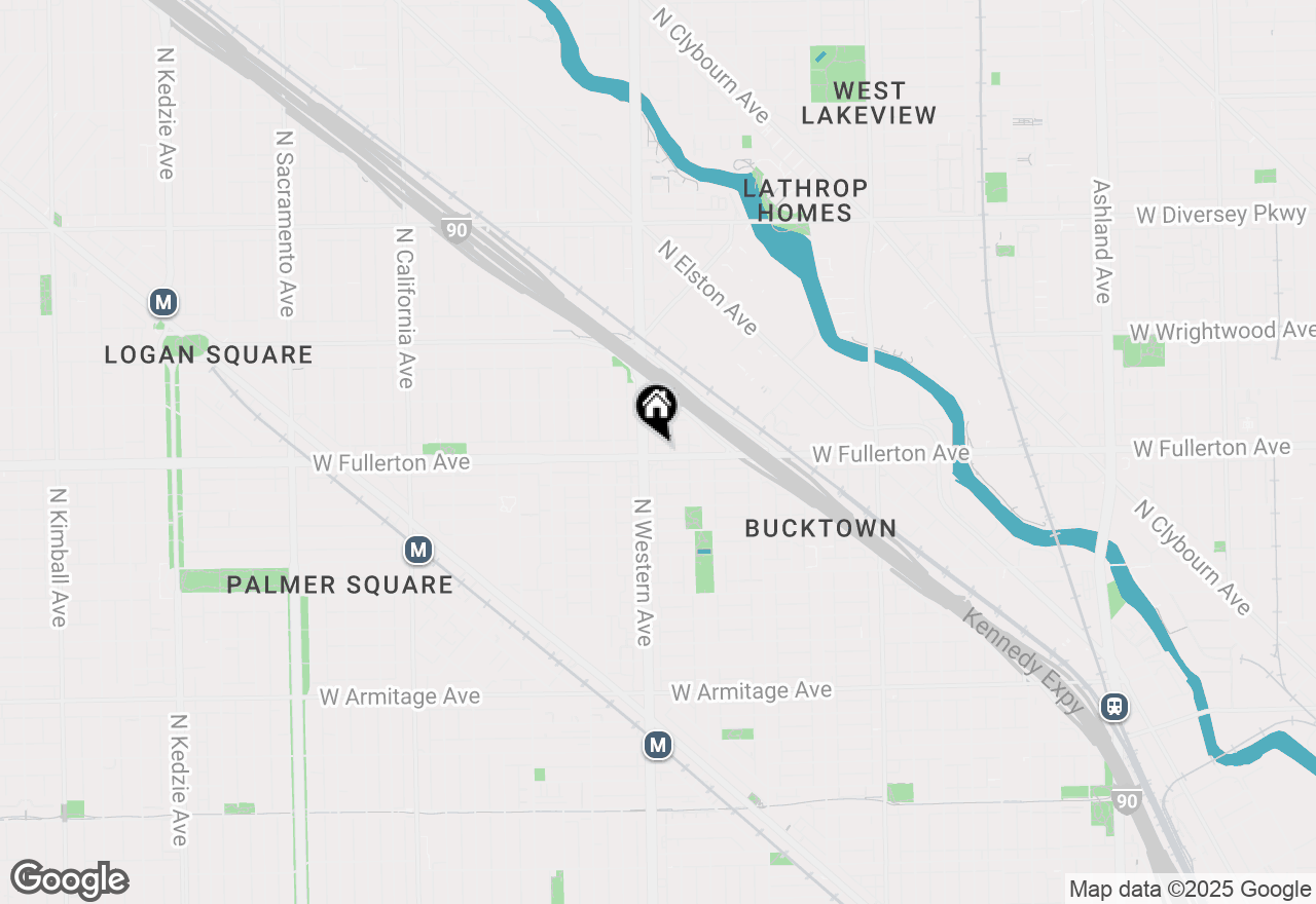 Map of 2346 W Fullerton Avenue #2, Chicago, IL 60647