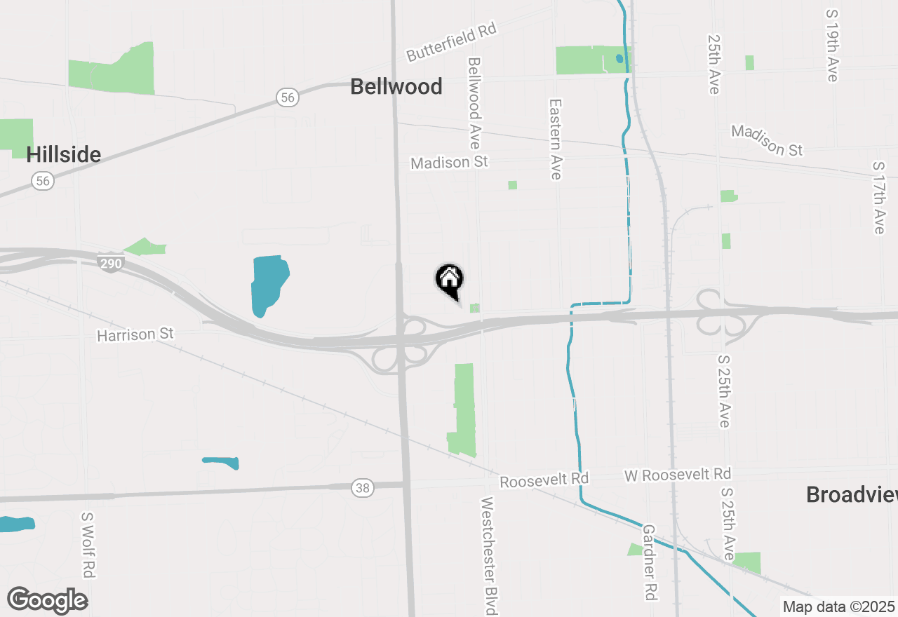 Map of 1128 Marshall Avenue, Bellwood, IL 60104