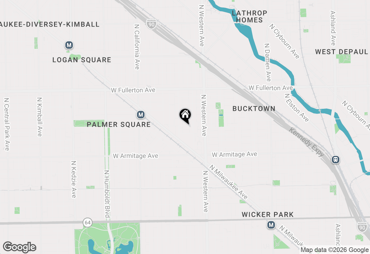 Map of 2529 W Shakespeare Avenue, Chicago, IL 60647