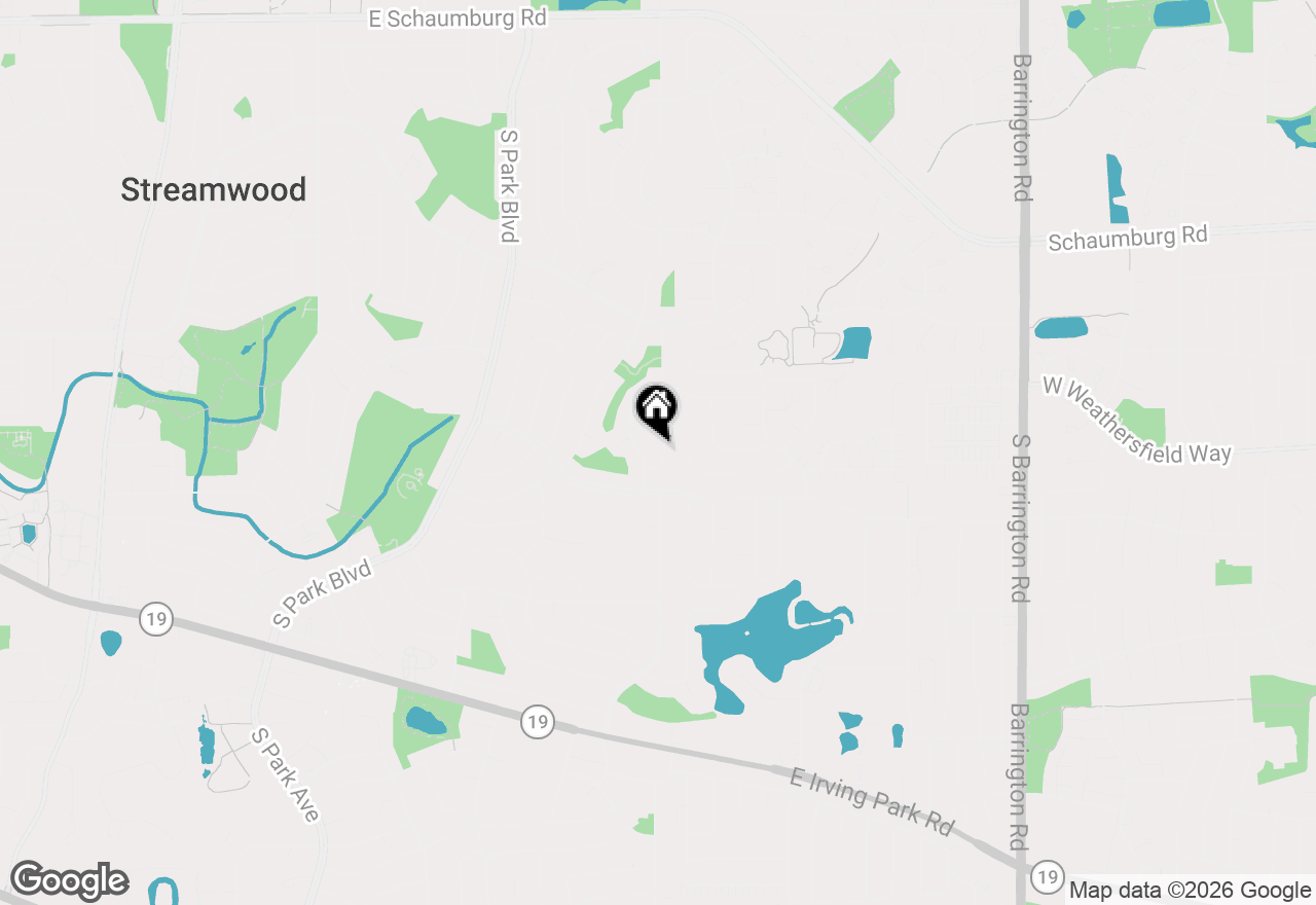 Map of 604 Newberry Drive, Streamwood, IL 60107